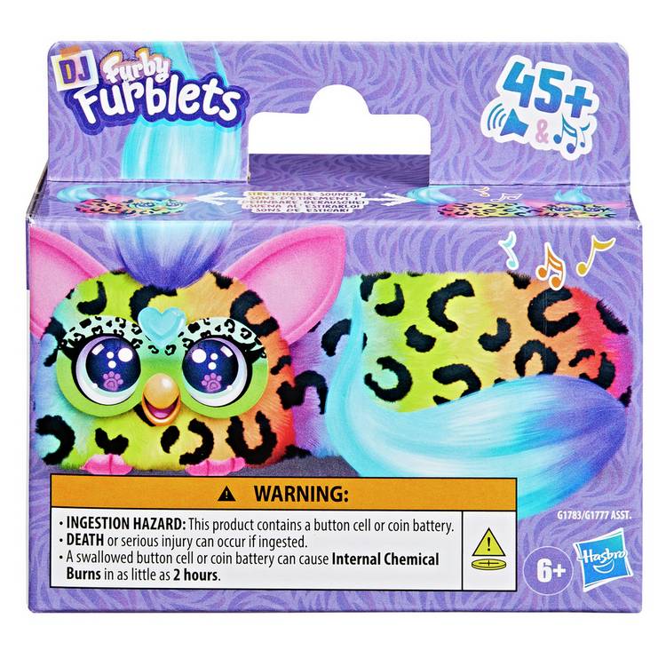 Furby Furblet Rainbow Games interactive plush toy - British product