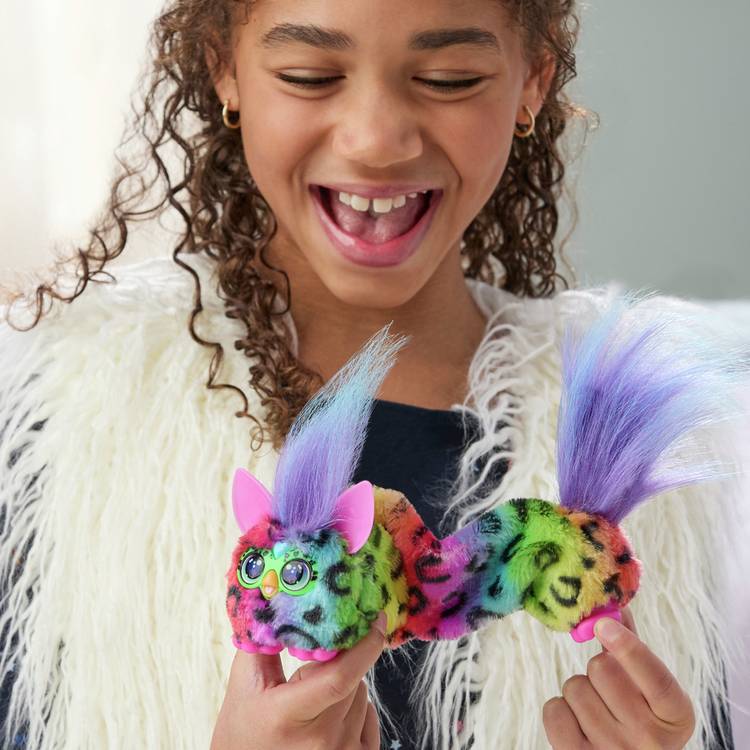 Furby Furblet Rainbow Games interactive plush toy - British product