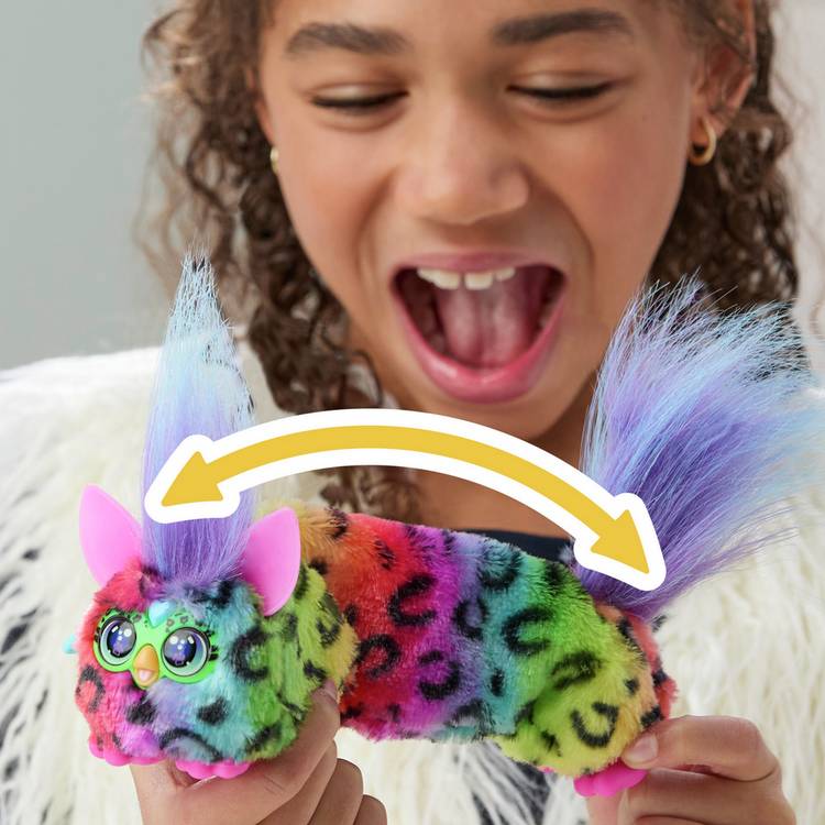 Furby Furblet Rainbow Games interactive plush toy - British product
