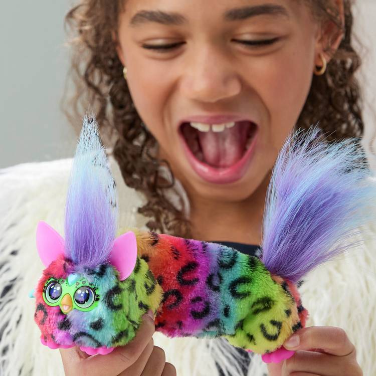 Furby Furblet Rainbow Games interactive plush toy - British product