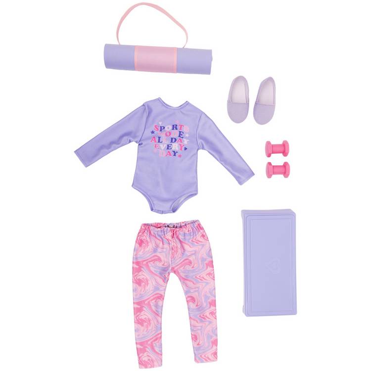 DesignAfriend Love To Move doll outfit set 18 inch, UK version