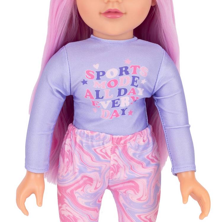 DesignAfriend Love To Move doll outfit set 18 inch, UK version