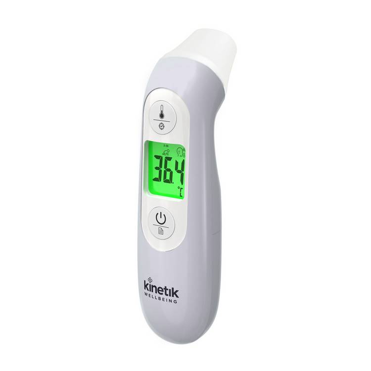 Kinetik Wellbeing ear and forehead thermometer, imported from the UK