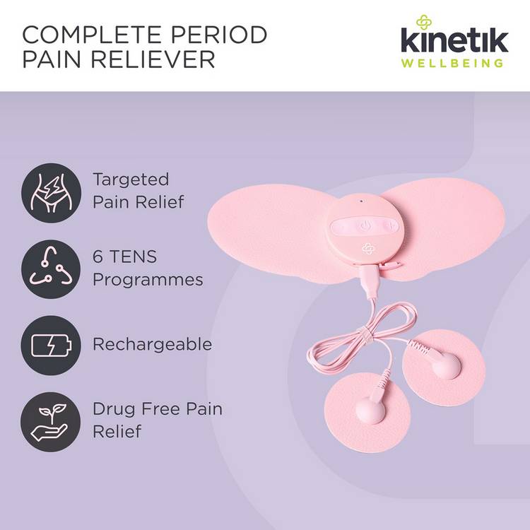 Kinetik Wellbeing Complete Period Pain Reliever TENS device - British product