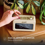 Roberts Revival Rest clock radio in cream, imported from the UK