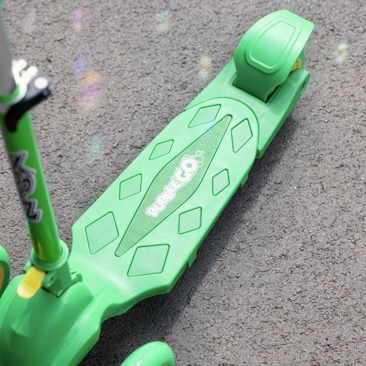 Xootz Bubble Go Dinosaur Scooter with bubble machine, UK version