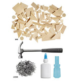 Totum Carpenter King craft set wood pieces hammer - British product