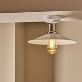 Argos Argos Home Pixie Cone Metal Flush to Ceiling Light - White 30cm- Buy online at McGrocer