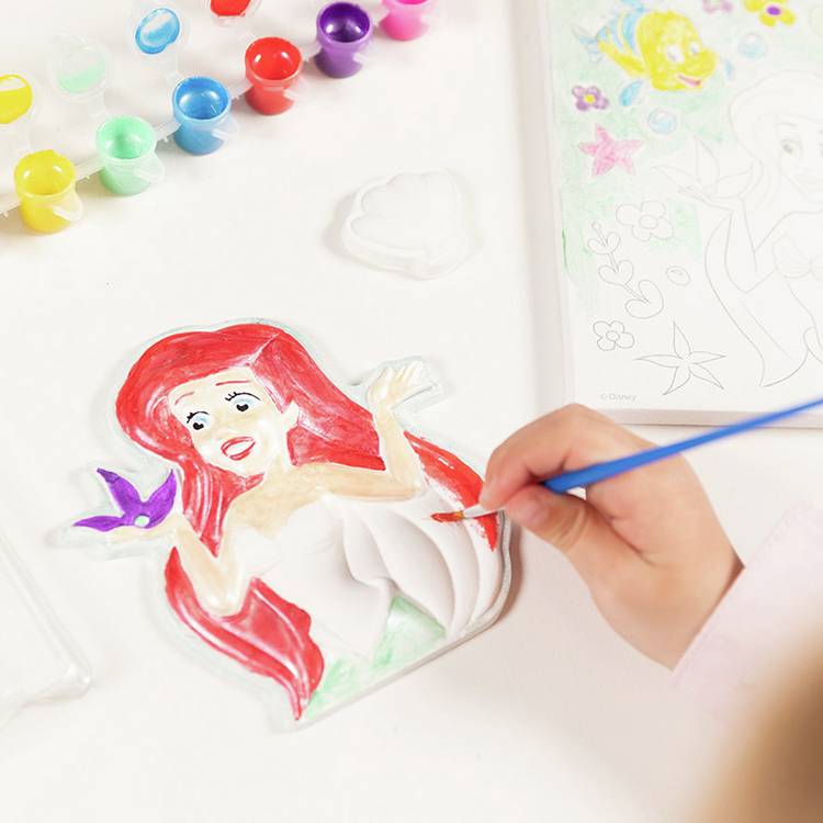 Totum Disney Princess 3D painting kit with canvas and moulds, UK version