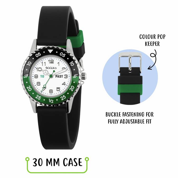 Tikkers kids watch gift set silicone strap 30mm, imported from the UK