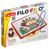 Quercetti Filo Filo' lacing design game with board and laces (British brand)