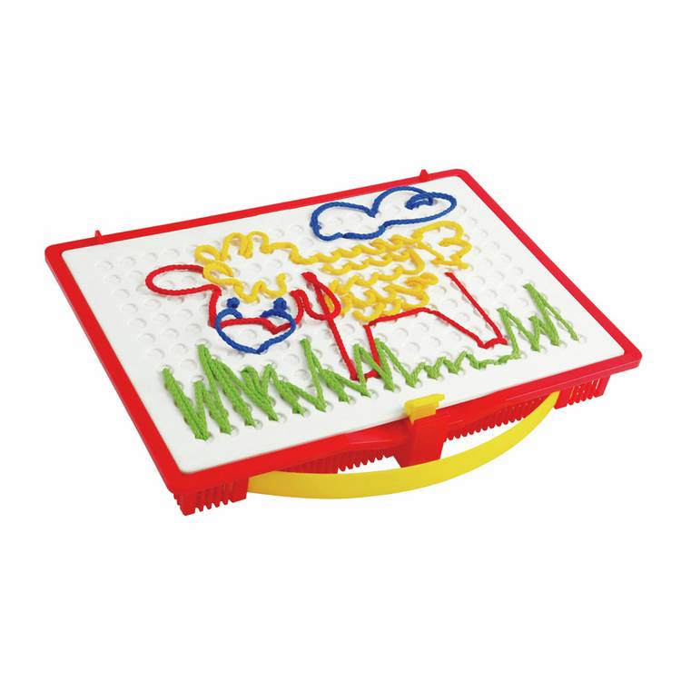 Quercetti Filo Filo' lacing design game with board and laces (British brand)