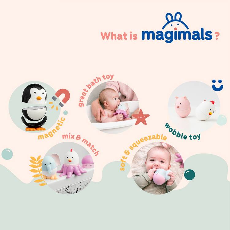 Clics Magimals magnetic animal set ocean 2 piece, UK version