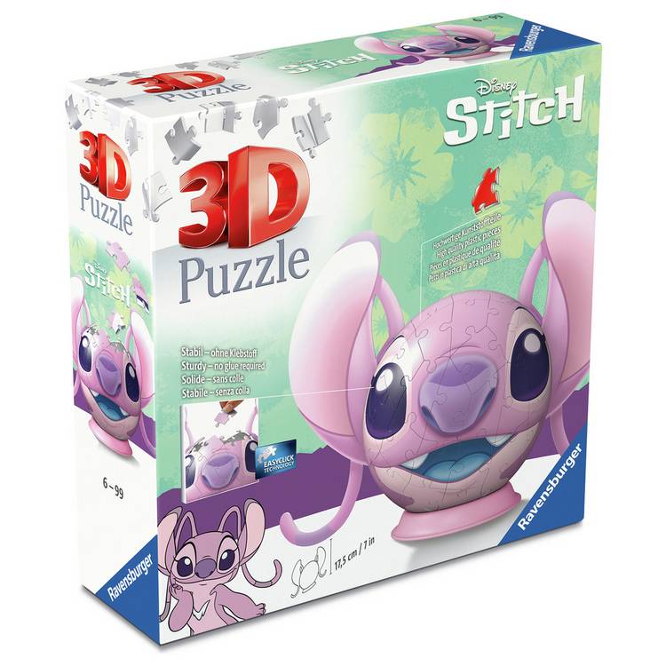 Ravensburger 3D jigsaw puzzle Angel With Ears 72 piece, imported from the UK