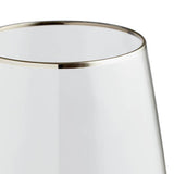 Argos Home wine glasses set of 4 silver rim - British product