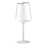 Argos Home wine glasses set of 4 silver rim - British product