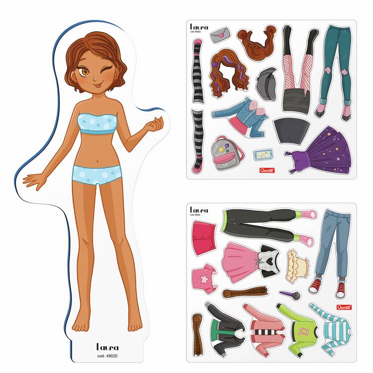 Quercett Magnetic Fashion Laura with magnetic outfits - British product