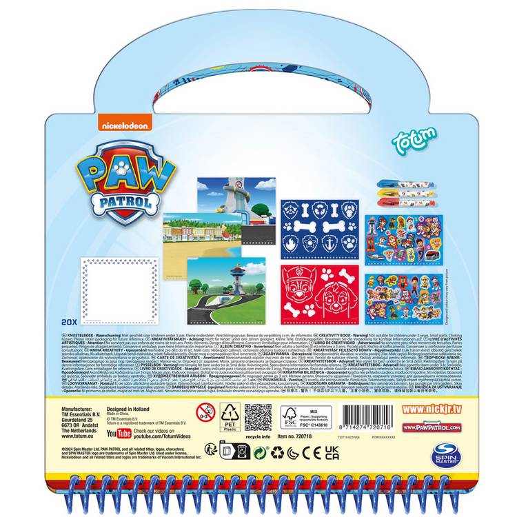 Paw Patrol Designer activity book (British brand)