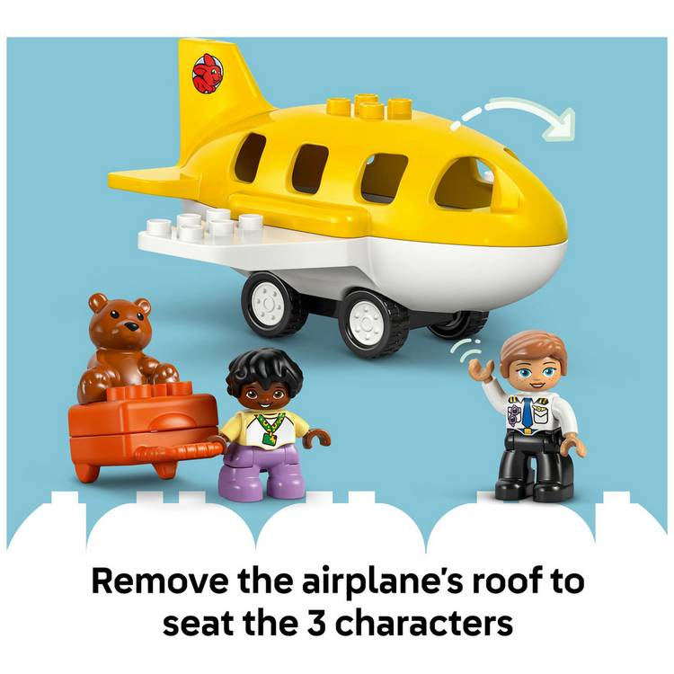 LEGO DUPLO airport playset with toy plane 23 pieces (British brand)