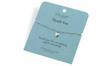 Argos Hot Diamonds Sterling Silver Thank You Heart Charm Bracelet- Buy online at McGrocer