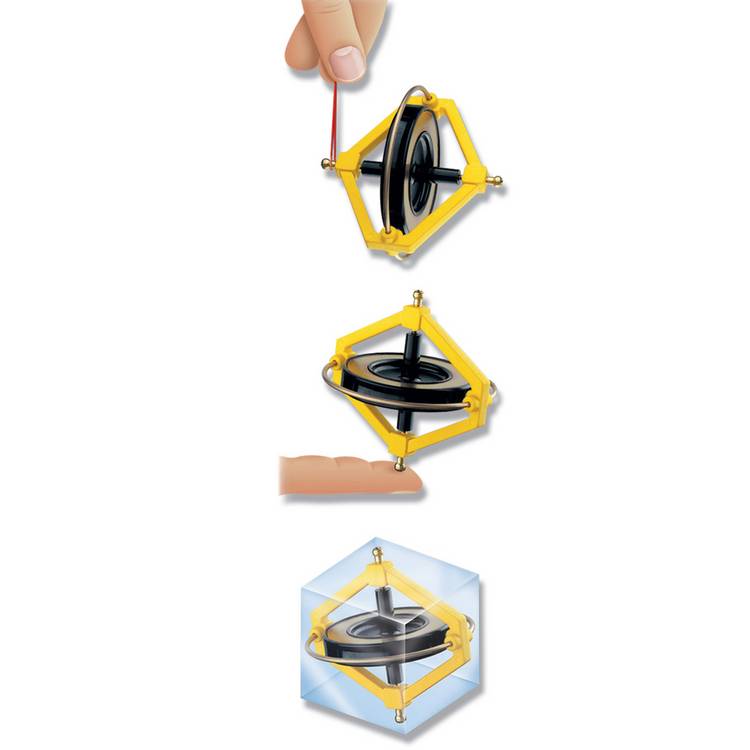 Navir Space Wonder Gyroscope red with LEDs, imported from the UK