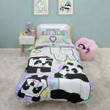Minecraft pastel kids bedding single duvet and pillowcase (British brand)