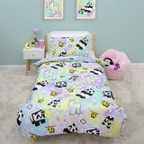 Minecraft pastel kids bedding single duvet and pillowcase (British brand)