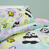 Minecraft pastel kids bedding single duvet and pillowcase (British brand)
