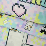 Minecraft pastel kids bedding single duvet and pillowcase (British brand)