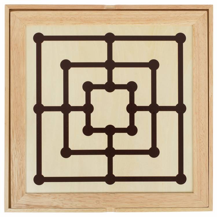 Goki wooden game compendium with chess and draughts (British brand)