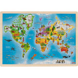Goki wooden world jigsaw puzzle 192 pieces (British brand)