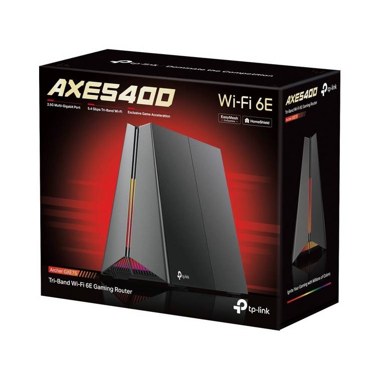 TP-Link AXE5400 tri-band Wi-Fi 6E gaming router, UK version
