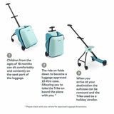 Micro Eazy Allrounder blue ride-on suitcase, imported from the UK