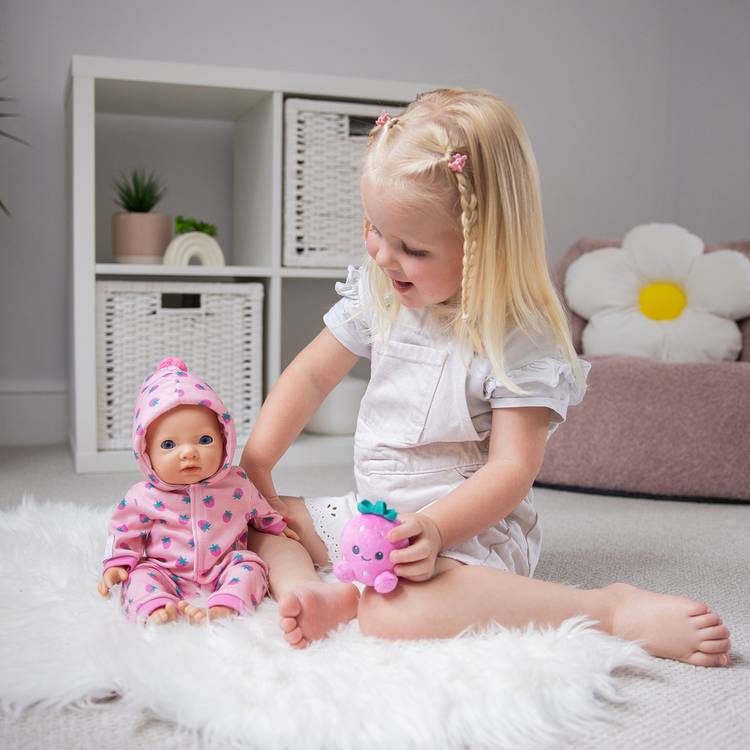My First Tiny Treasures strawberry snuggle doll outfit (British brand)