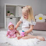 My First Tiny Treasures strawberry snuggle doll outfit (British brand)