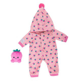 My First Tiny Treasures strawberry snuggle doll outfit (British brand)