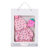 My First Tiny Treasures strawberry snuggle doll outfit (British brand)
