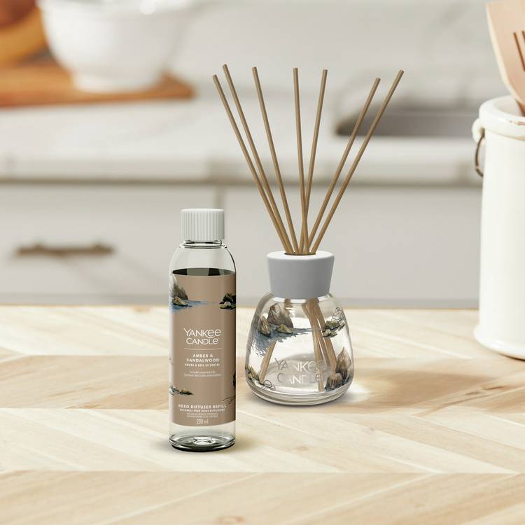 Yankee diffuser refill Amber and Sandalwood 200ml, imported from the UK