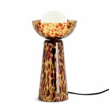 Habitat tortoise shell table lamp brown, imported from the UK