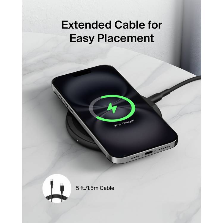 Belkin 15W Qi wireless charger pad black, imported from the UK