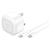 Belkin 30W USB-C wall charger with folding pins and cable, UK version
