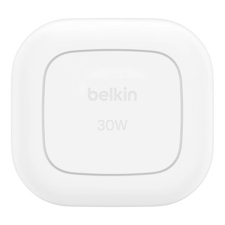Belkin 30W USB-C wall charger with folding pins and cable, UK version