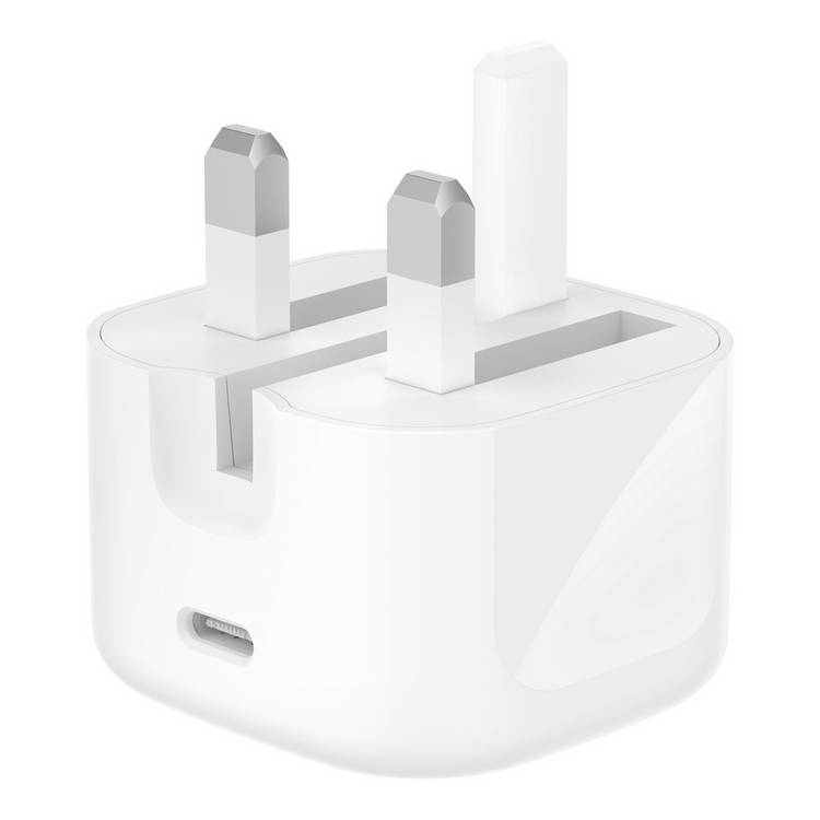 Belkin 30W USB-C wall charger with folding pins and cable, UK version