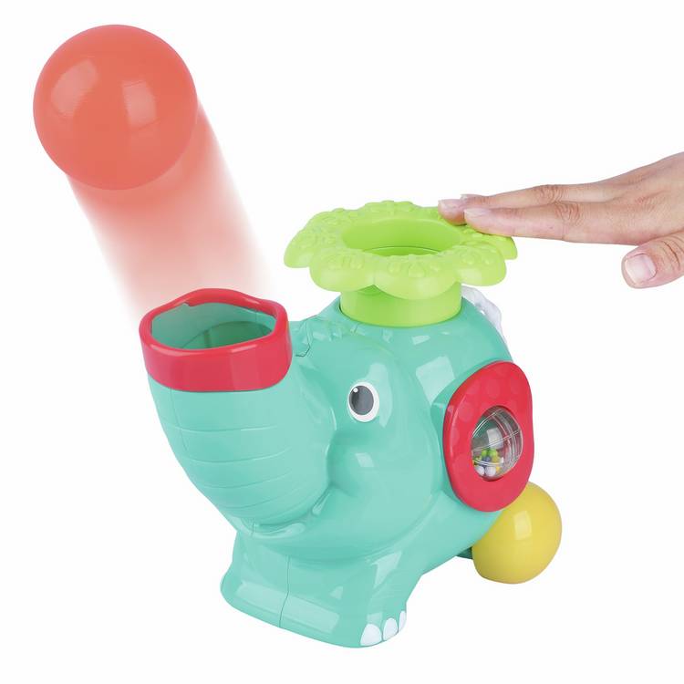 Chad Valley Ball Pop musical elephant toy 25.5cm, imported from the UK