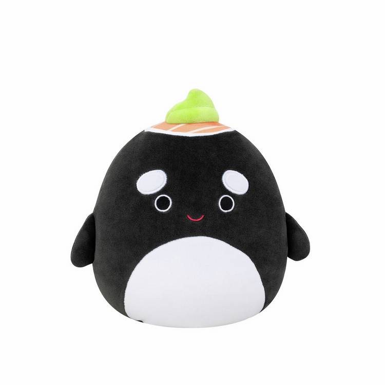 Squishmallows Kai Black Sushi soft toy 7.5 inch (British brand)