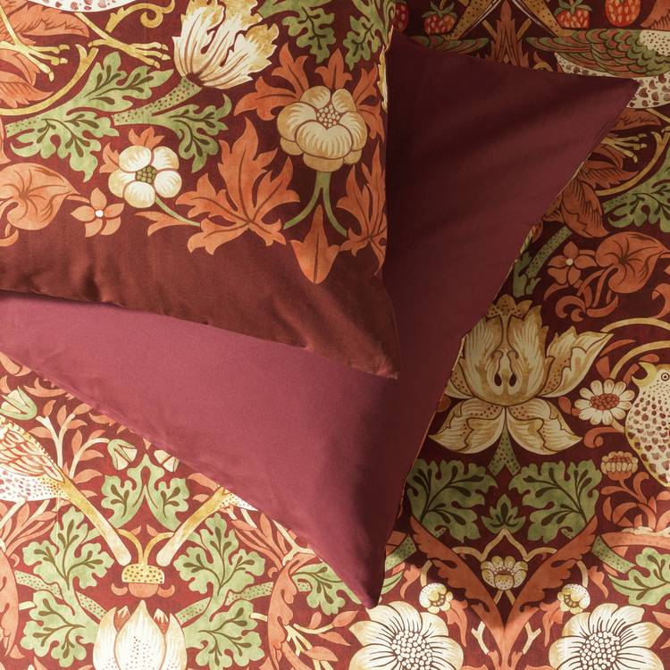 Habitat x Morris & Co. Strawberry Thief bedding set single, imported from the UK