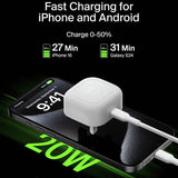 Belkin 20W USB-C wall charger with cable white - British product