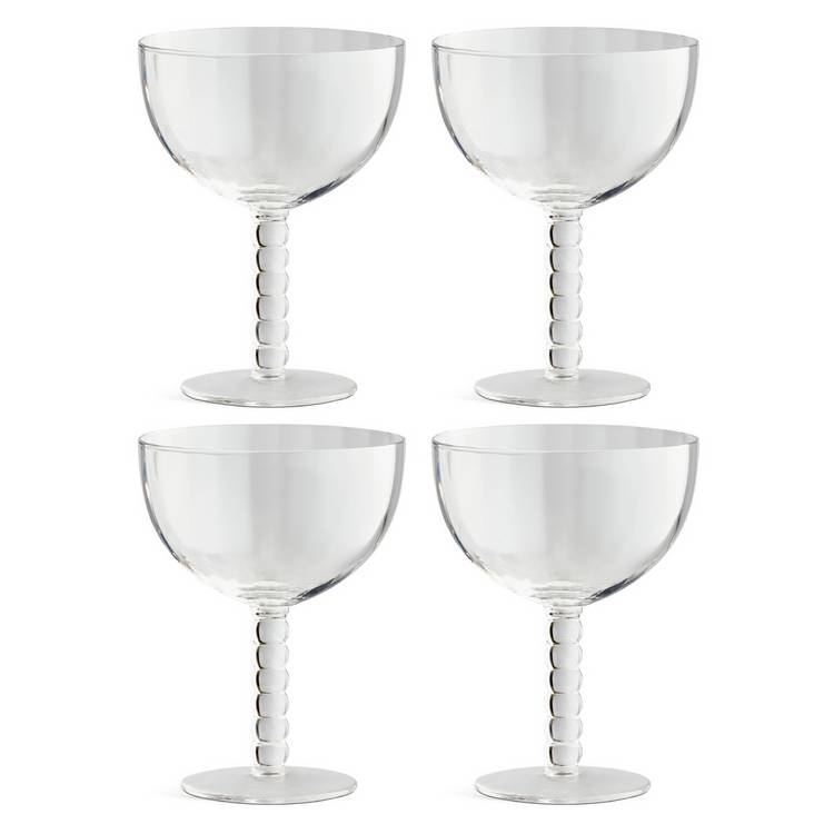 Habitat Bobbin cocktail glasses clear 450ml (British brand)