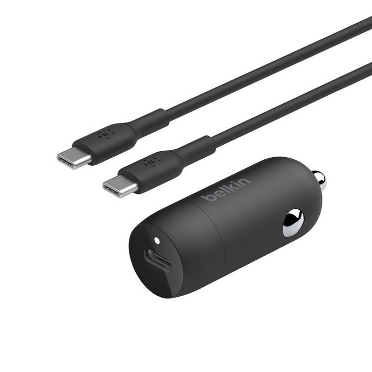 Belkin 30W USB-C car charger with cable, imported from the UK