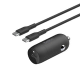 Belkin 30W USB-C car charger with cable, imported from the UK